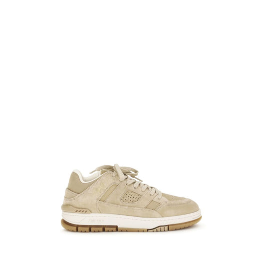Beige Calf Leather Bos Taurus Athletic Sneakers