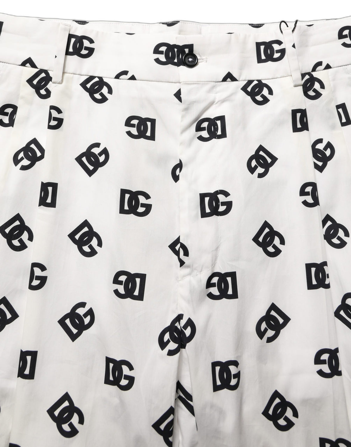 White Logo Skinny Leg Dress Men Trouser Pants