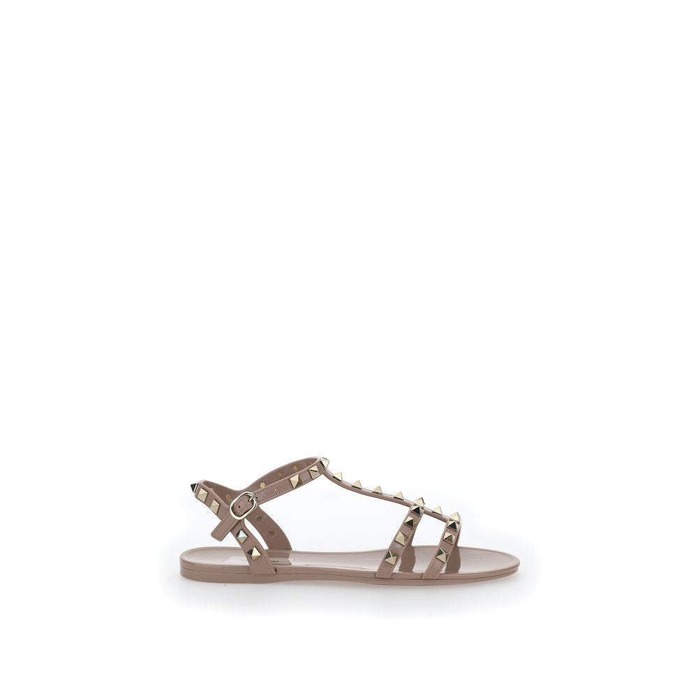 Pink Pvc Flat Sandals