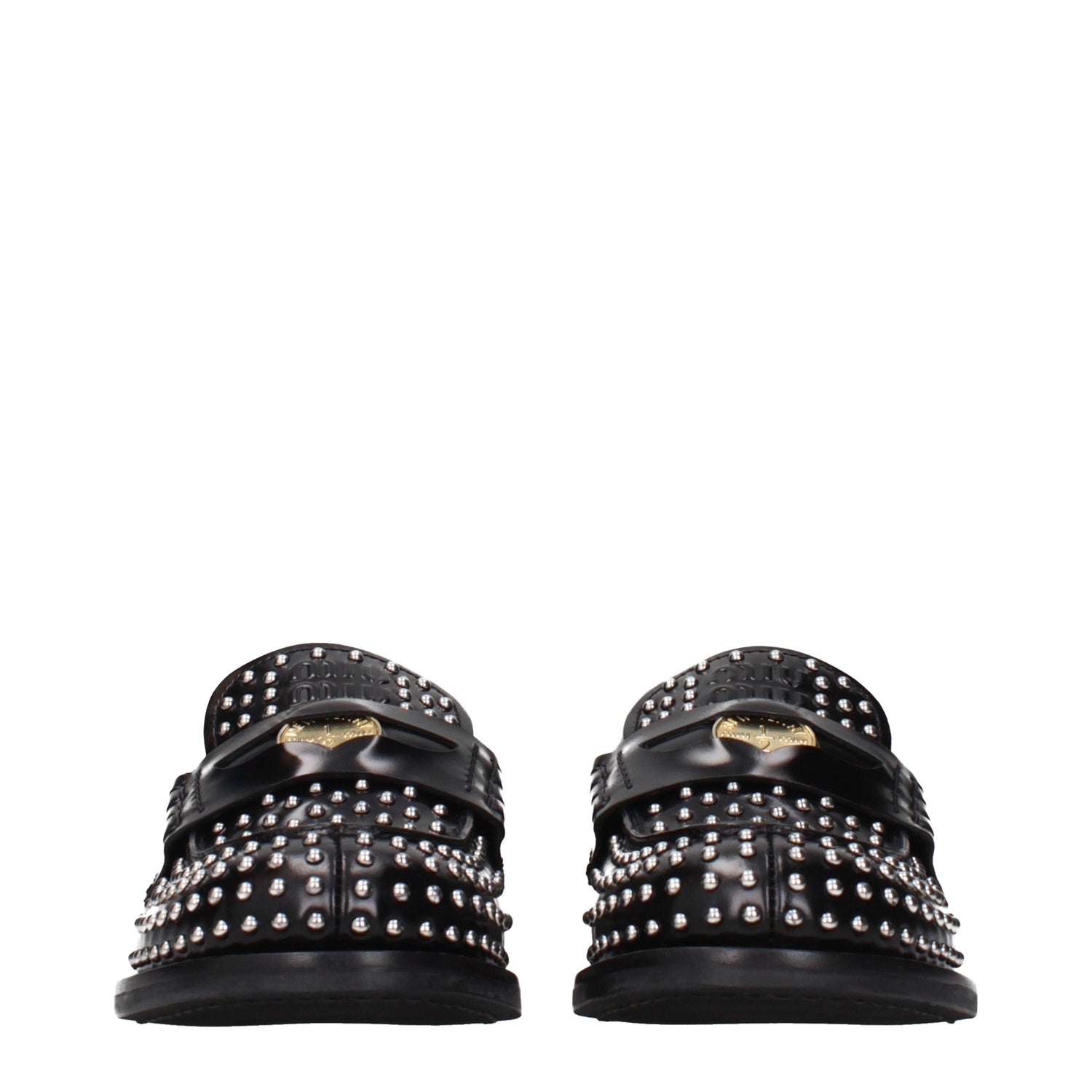 Black Leather Slip-On Loafers