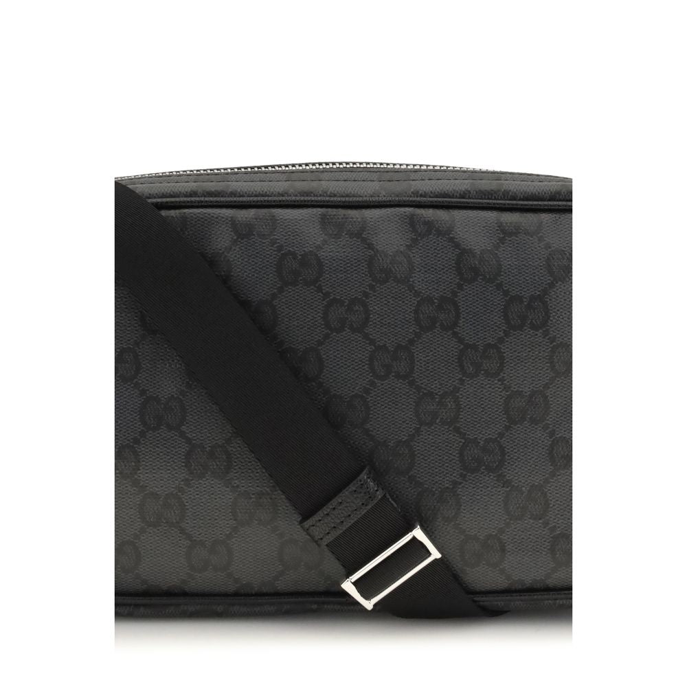 Black Fabric Shoulder Bag
