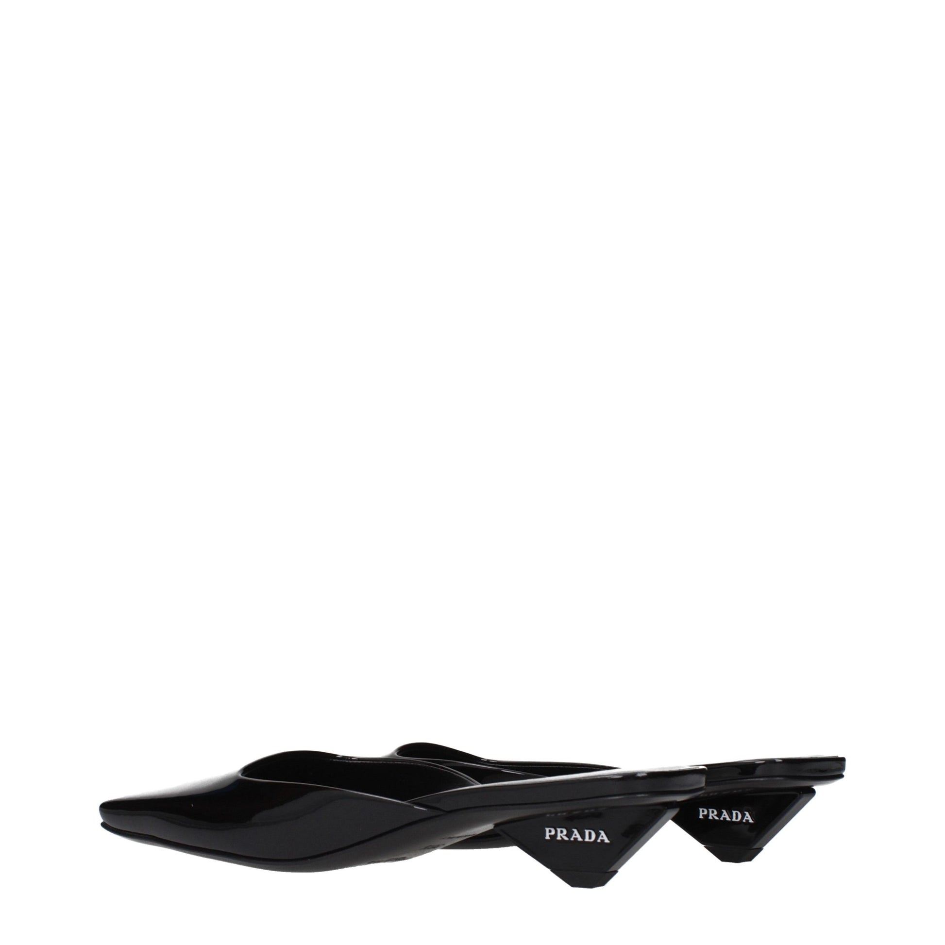 Black Leather Flat Sandals
