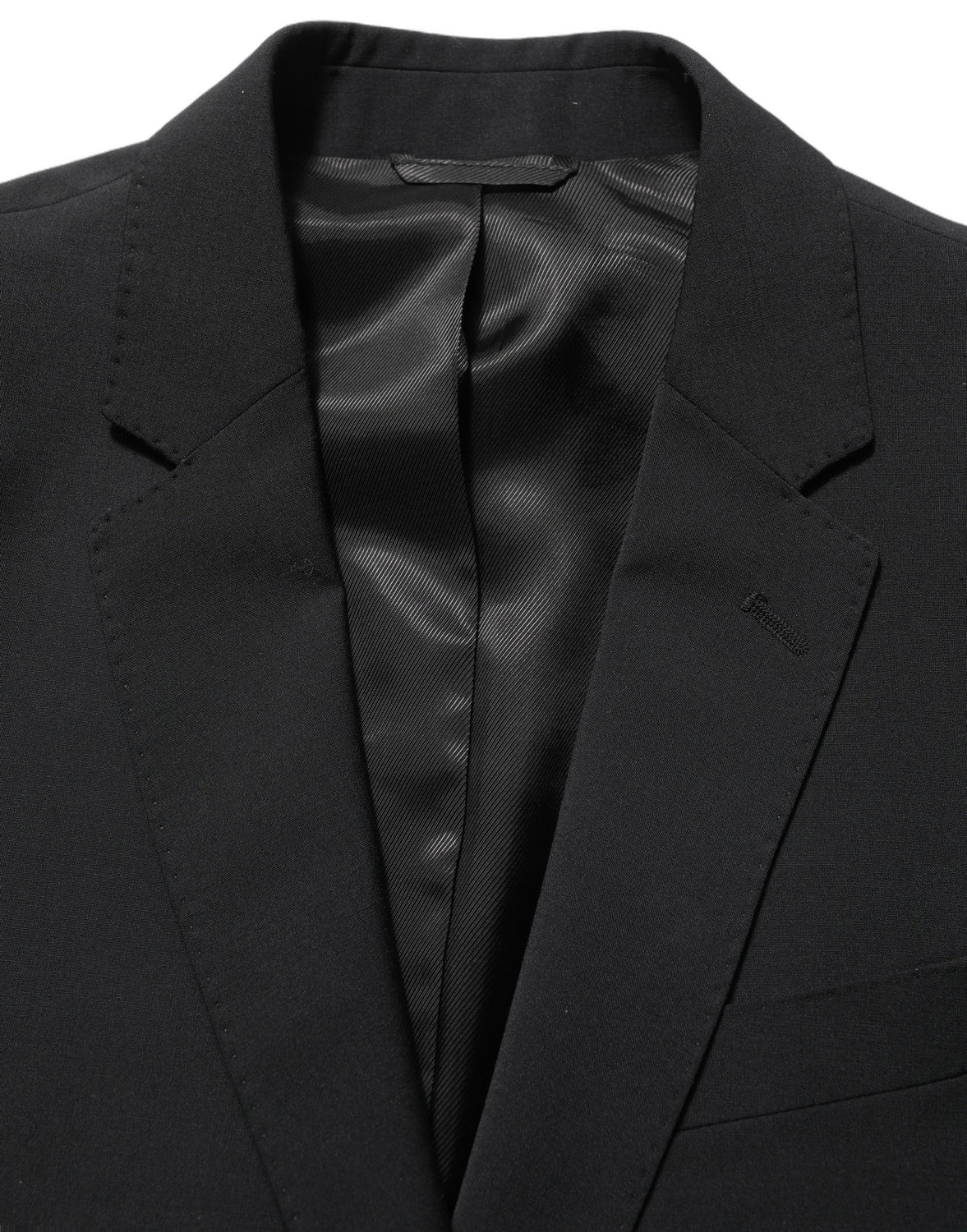 Black Wool Slim Fit Formal 2 Piece Men Suit