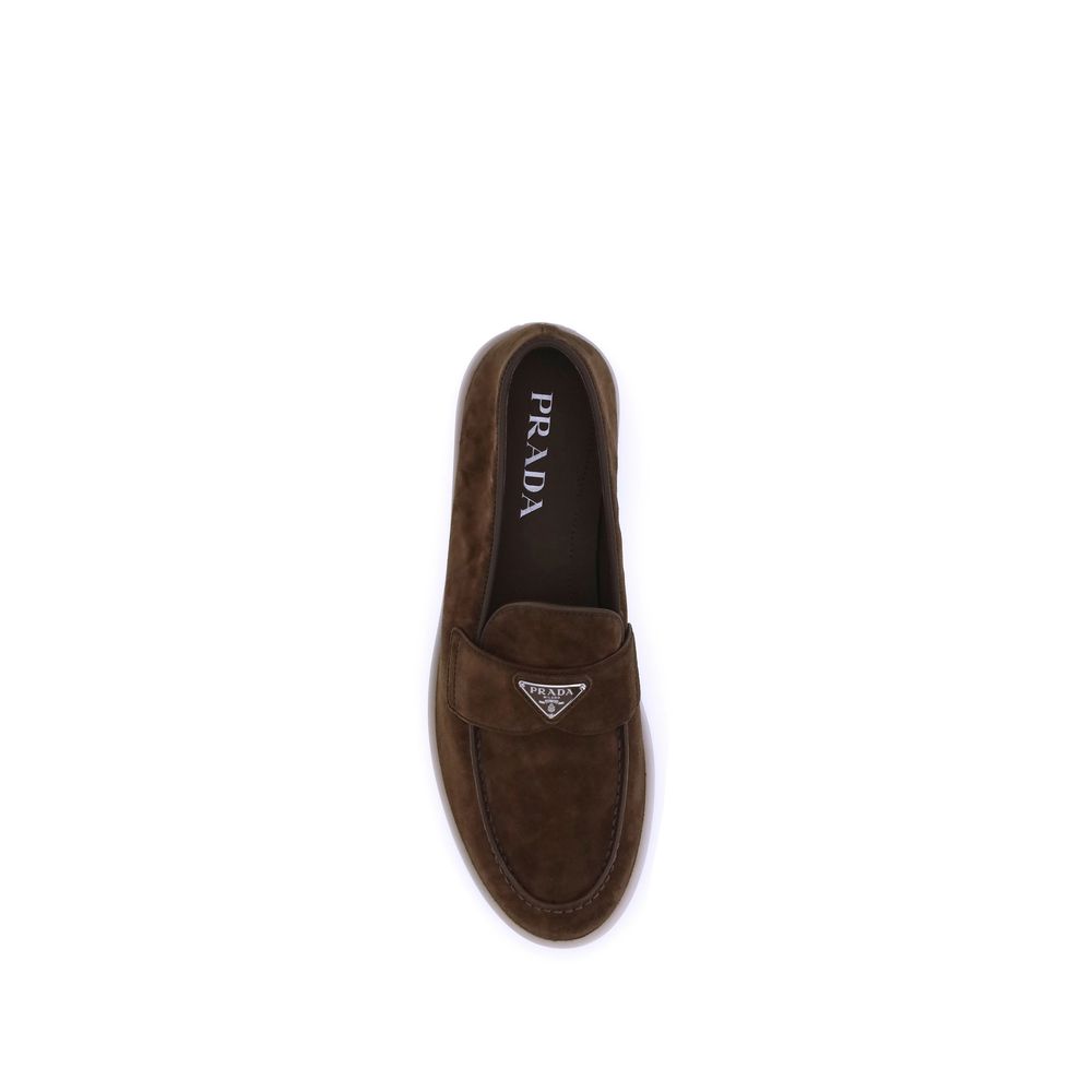 Brown Calf Leather Bos Taurus Slip-On Loafers