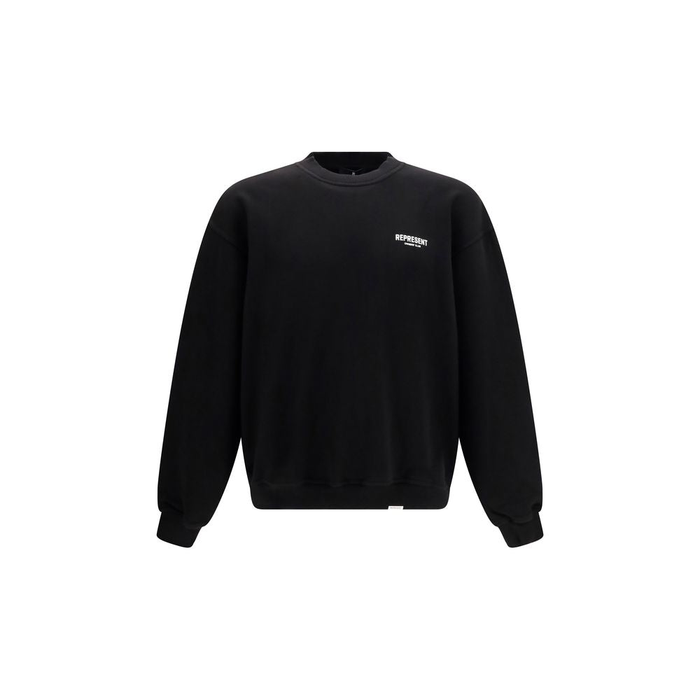 Black Cotton Sweatshirt
