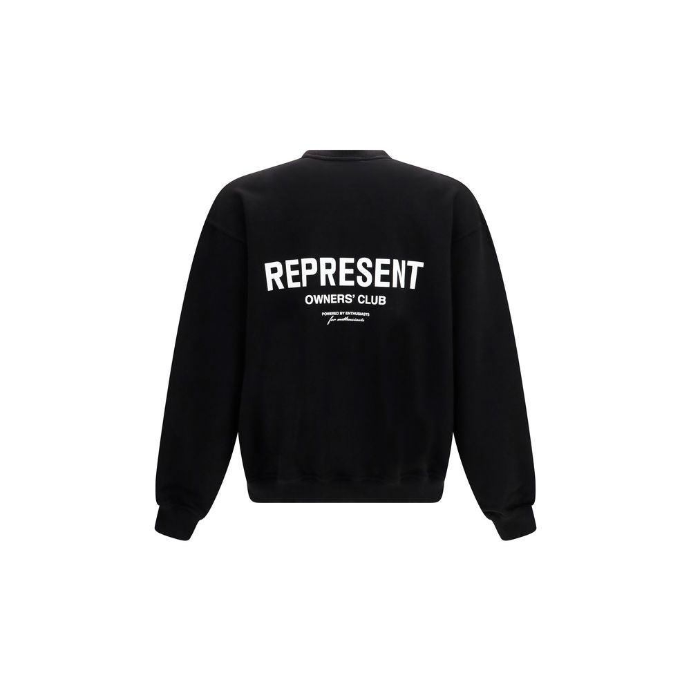 Black Cotton Sweatshirt