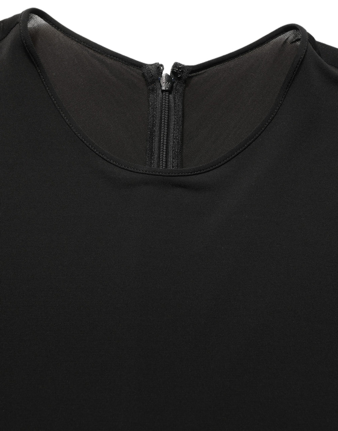 Black Cotton Long Sleeves Sheath Maxi Dress