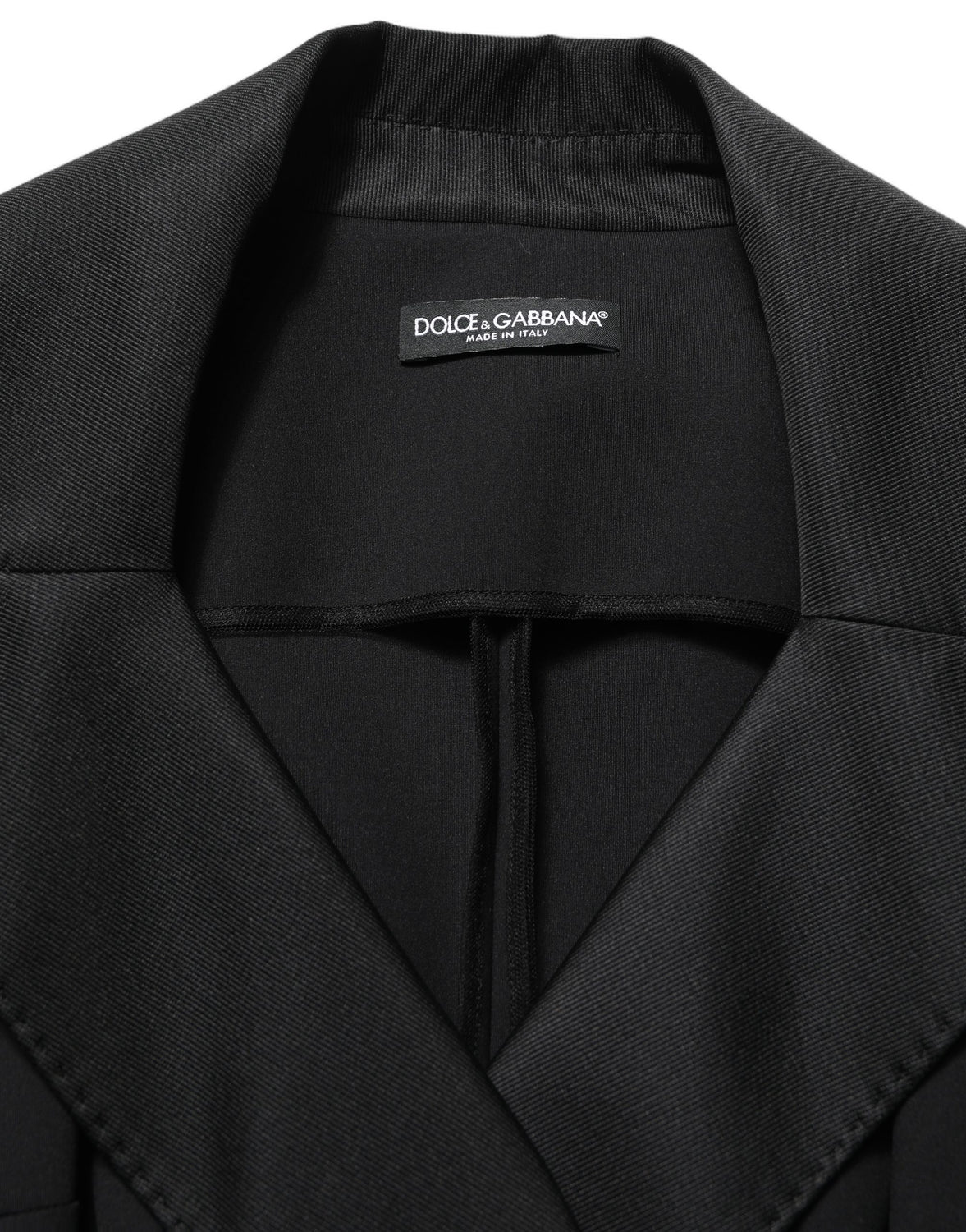 Black Nylon Double Breasted Coat Jacket