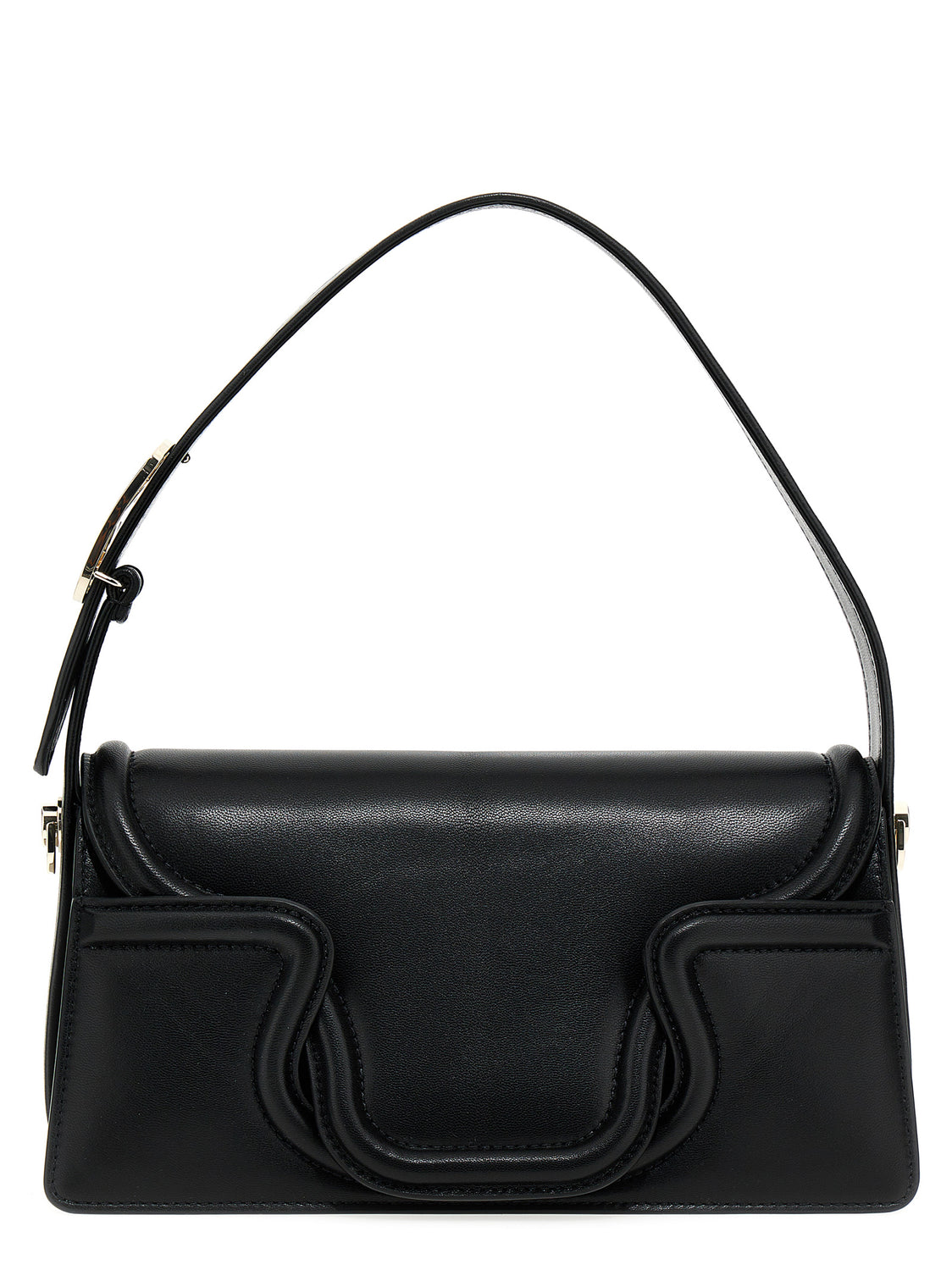 Black Leather Shoulder Bag