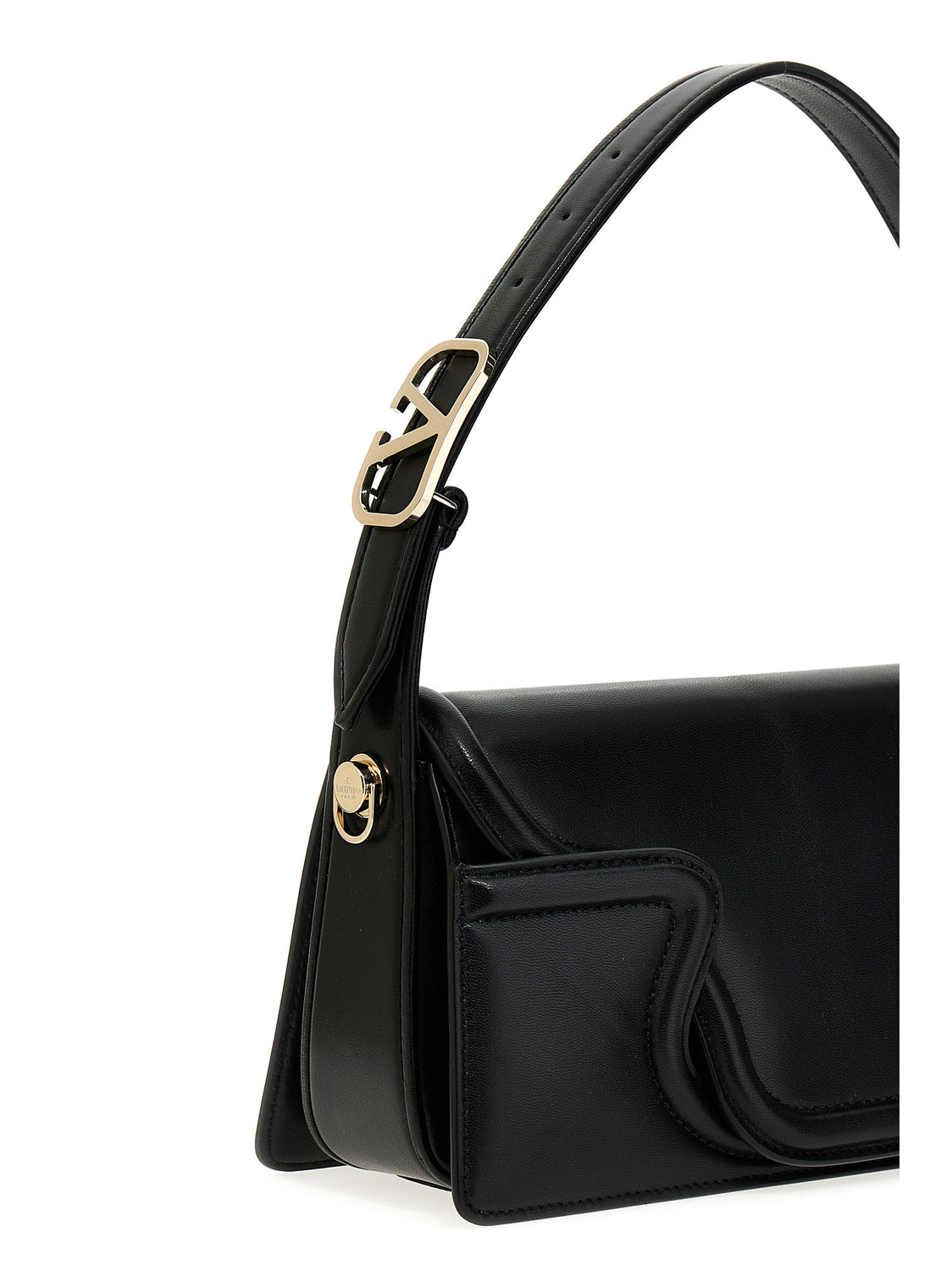 Black Leather Shoulder Bag