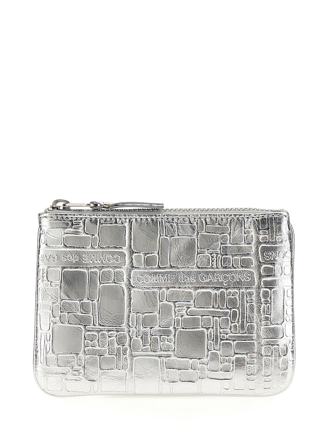 Silver Calfskin Cardholder