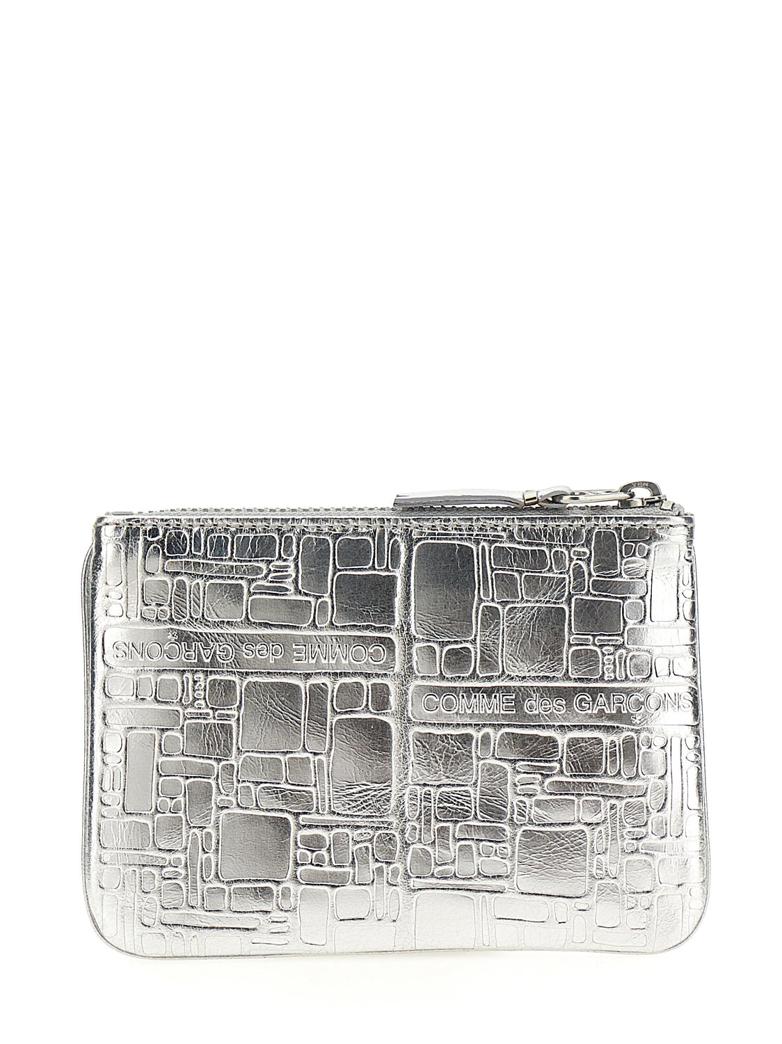 Silver Calfskin Cardholder