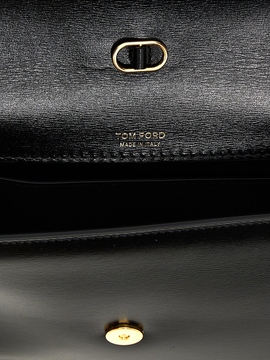 Black Leather Crossbody Bag