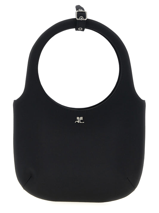 Black Polyester Handbag