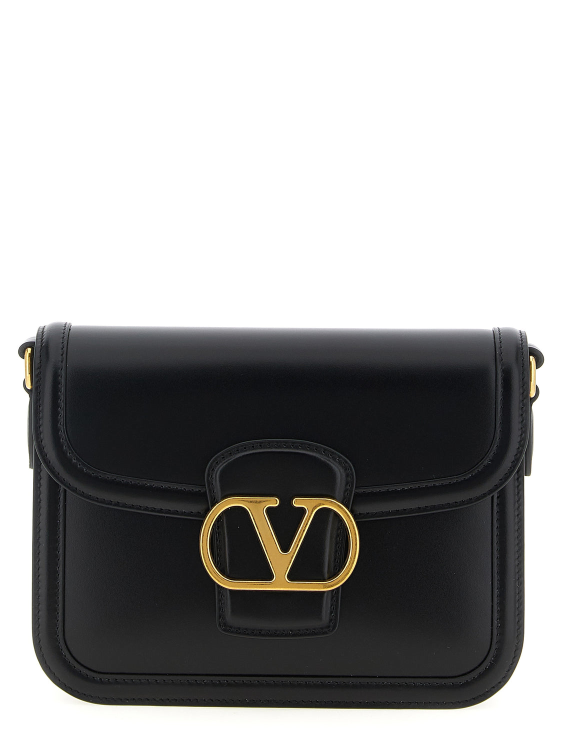 Black Calfskin Crossbody Bag