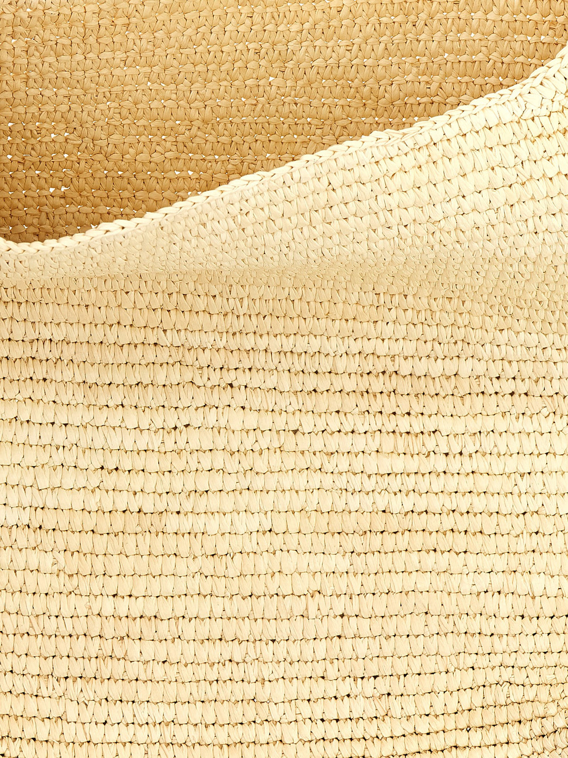 Brown Raffia Shoulder Bag