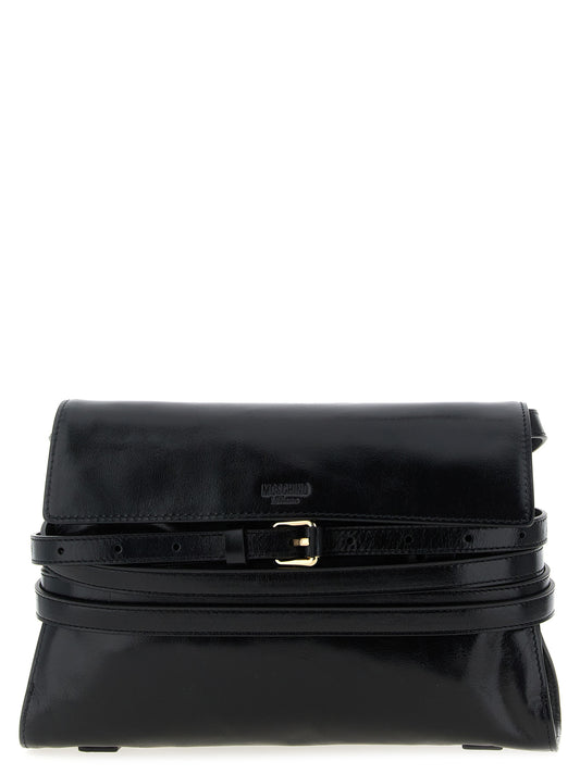 Black Leather Crossbody Bag