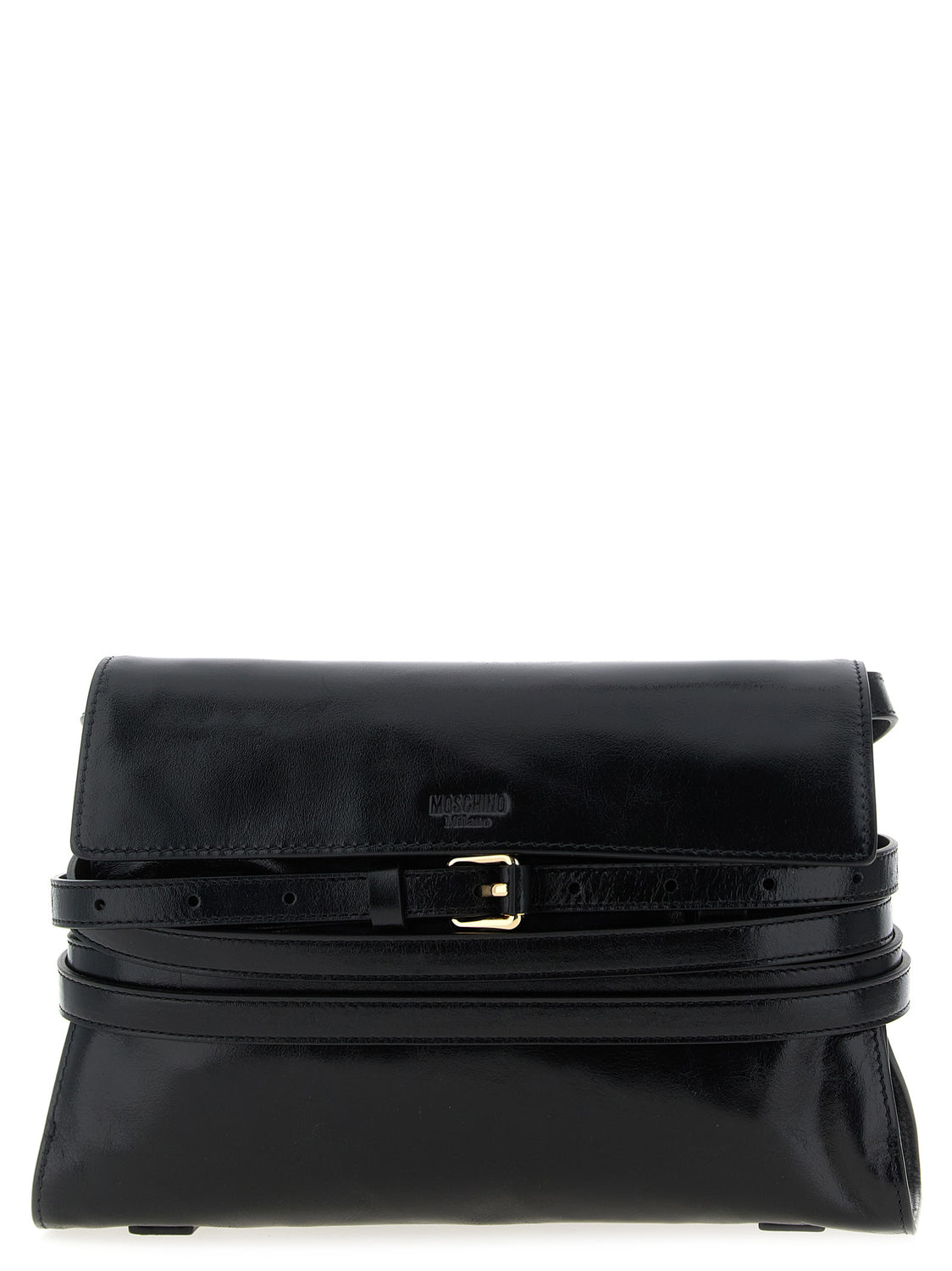 Black Leather Crossbody Bag