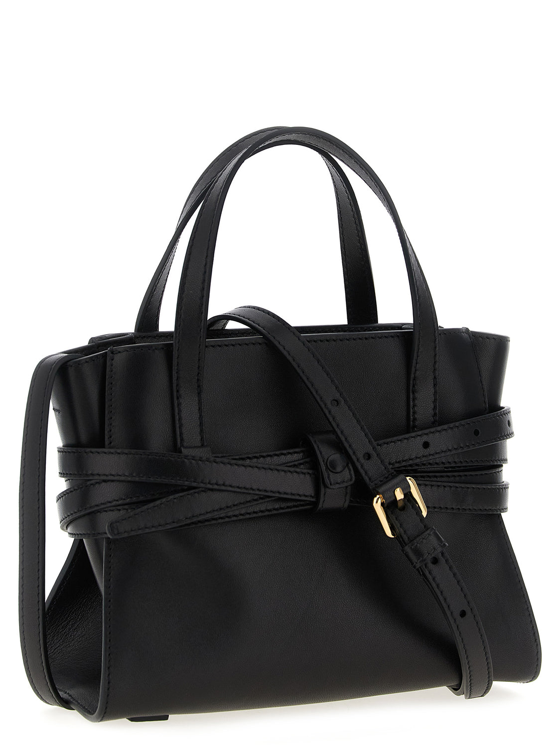 Black Polyester Handbag