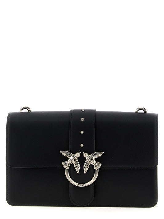 Black Goatskin Crossbody Bag