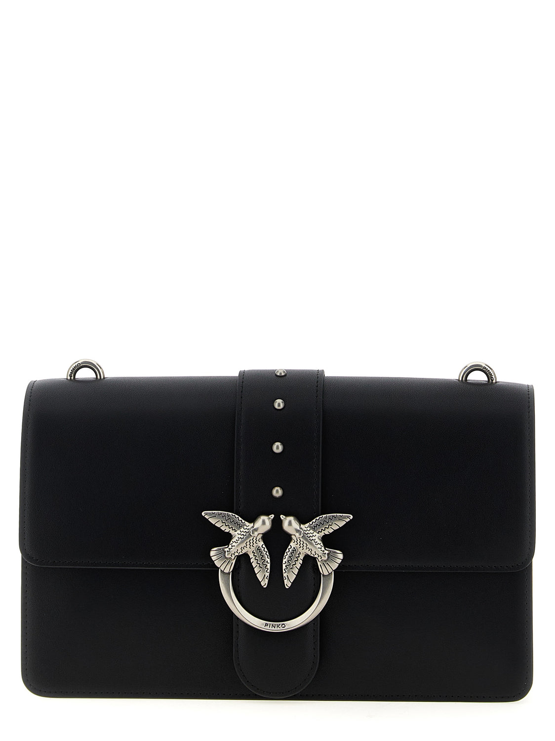 Black Goatskin Crossbody Bag