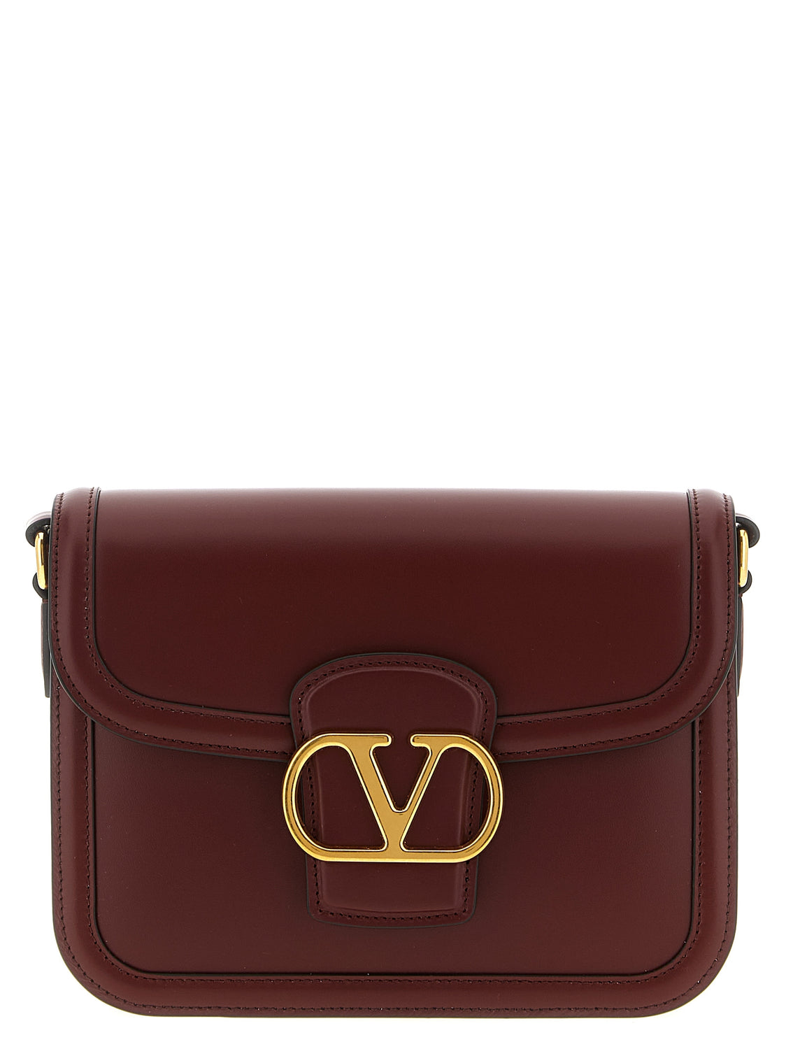 Bordeaux Calfskin Crossbody Bag