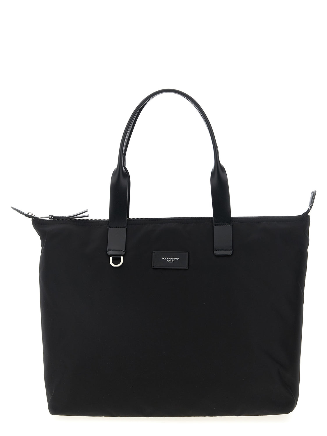 Black Polyamide Tote Bag