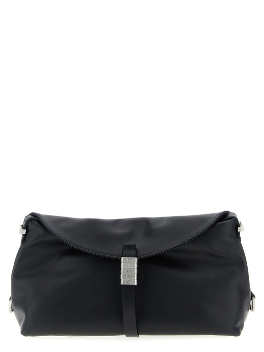 Black Goatskin Shoulder Bag