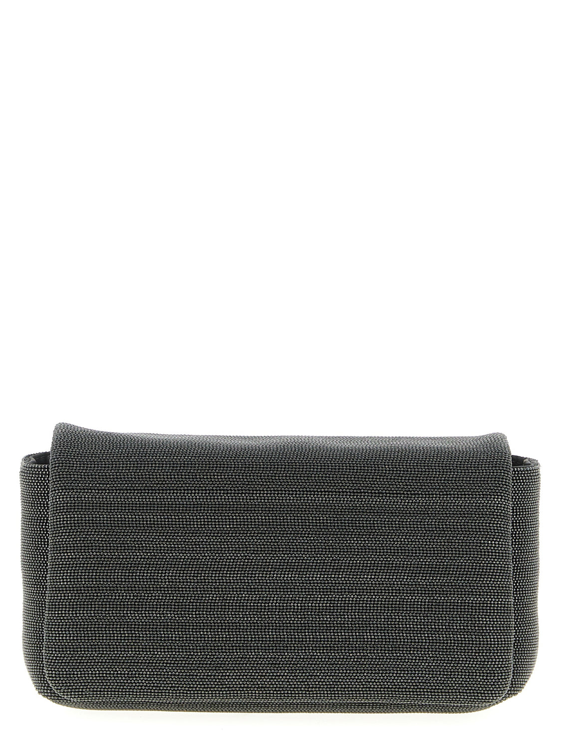 Black Leather Clutch Bag