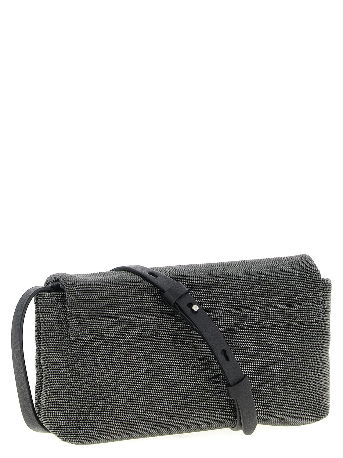 Black Leather Clutch Bag