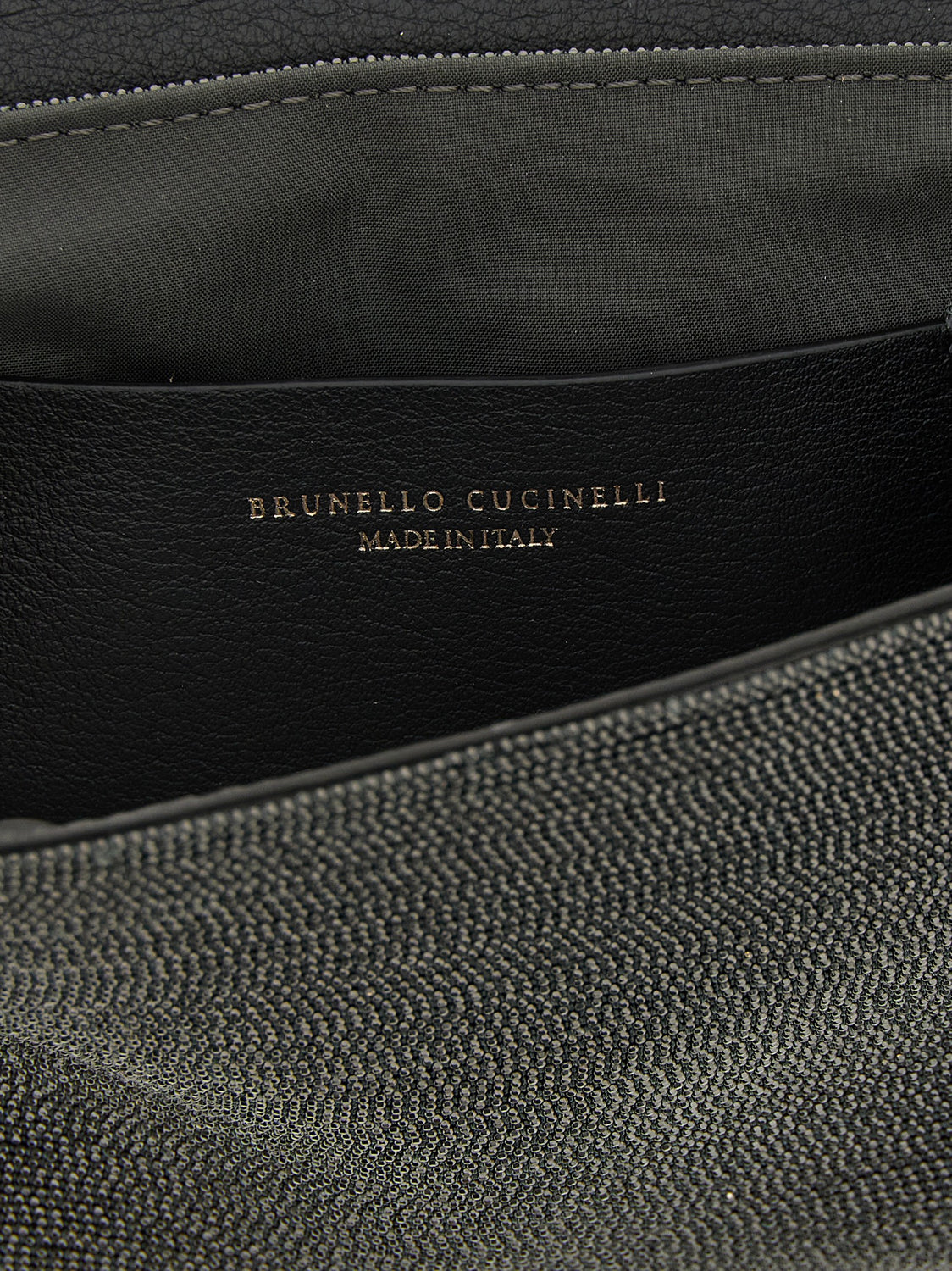 Black Leather Clutch Bag