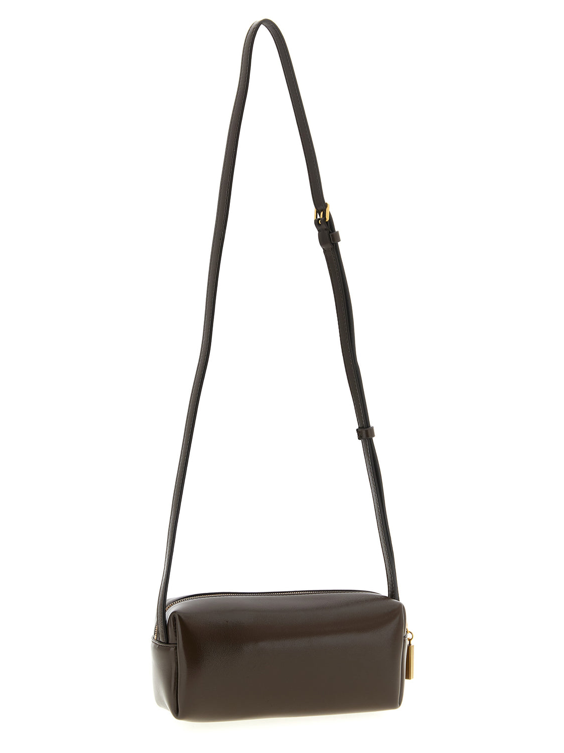 Brown Calfskin Crossbody Bag
