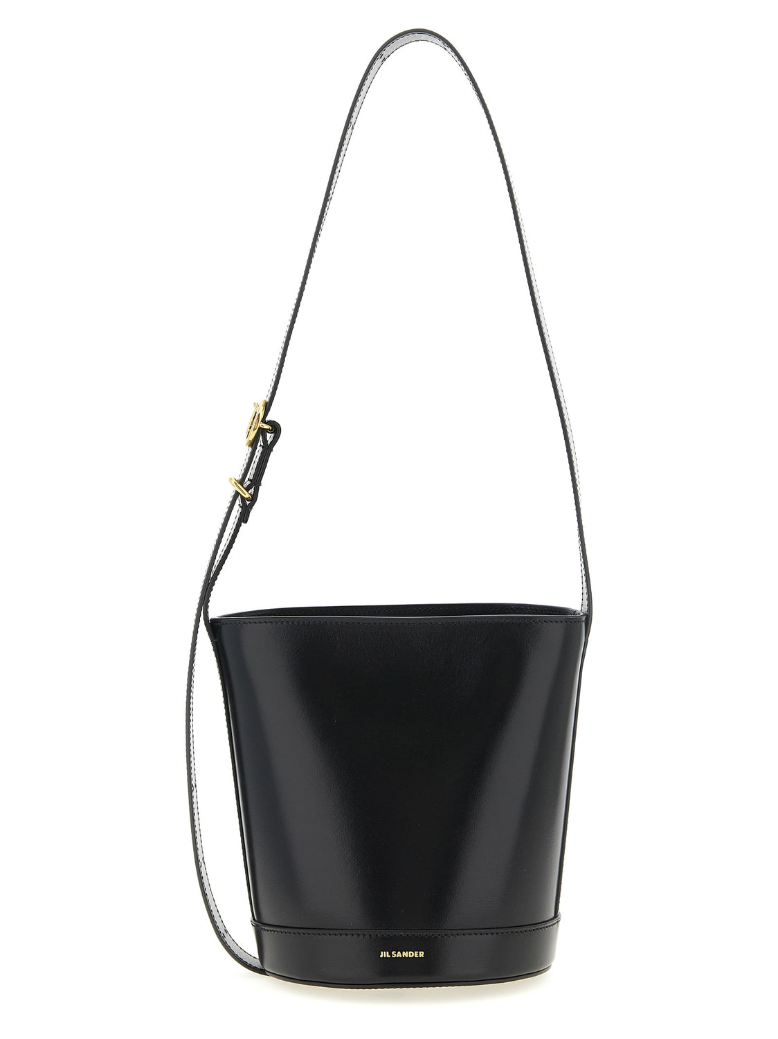 Black Calfskin Shoulder Bag