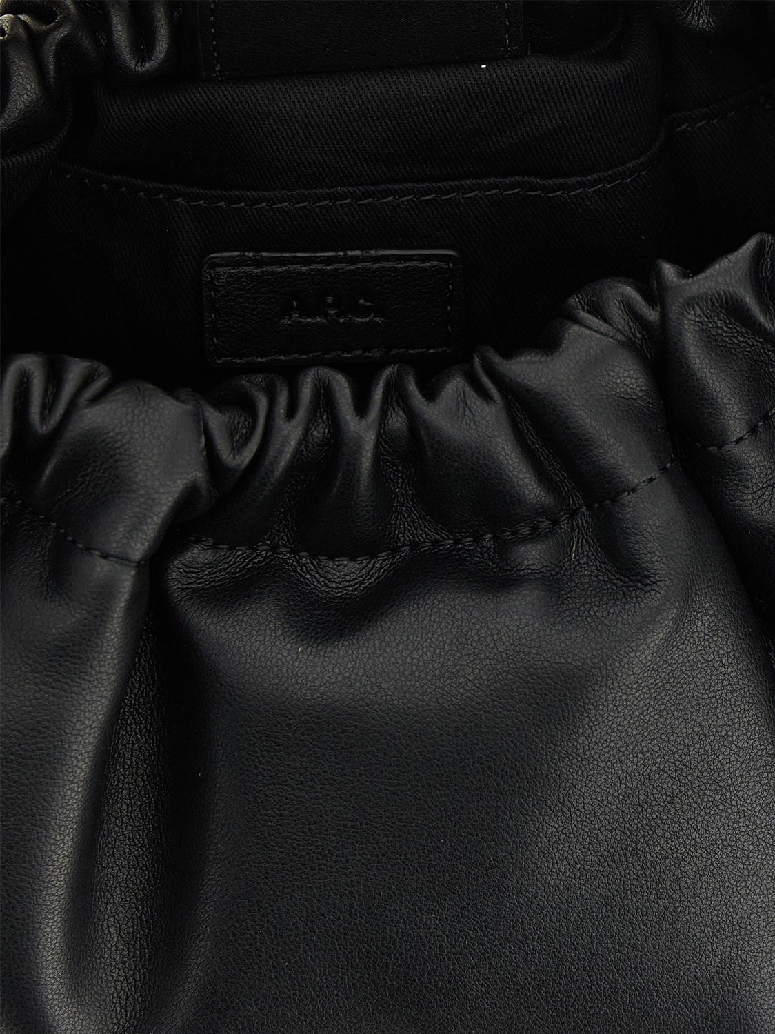 Black Polyethylene Shoulder Bag