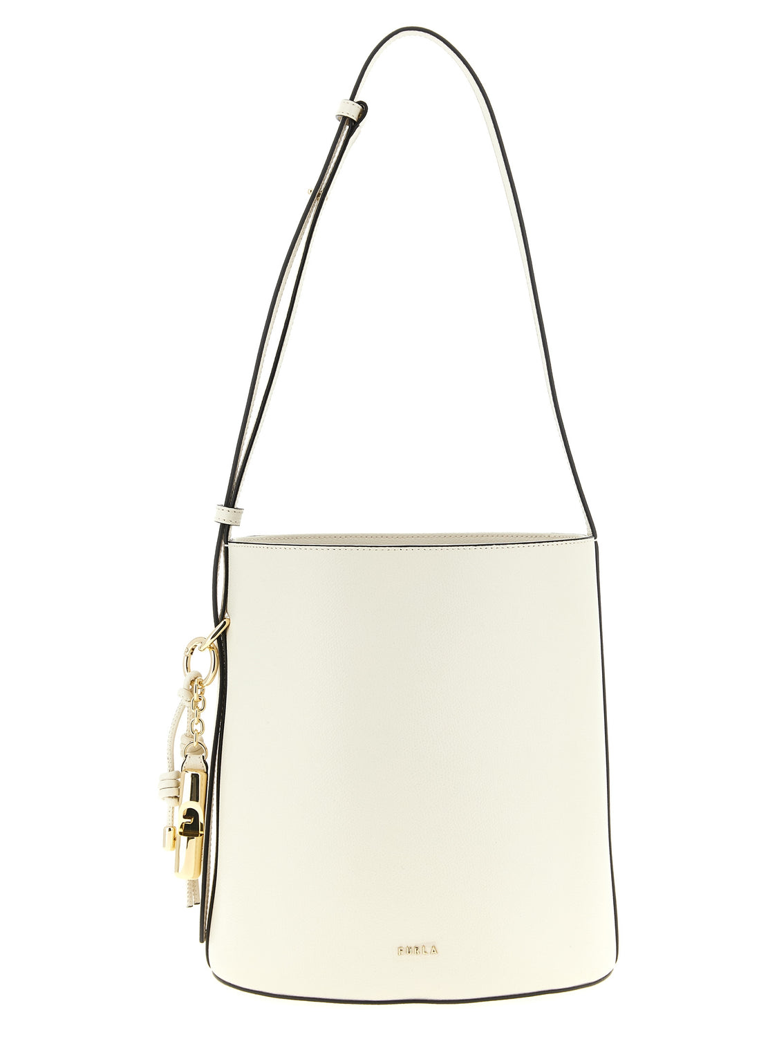 White Calfskin Shoulder Bag