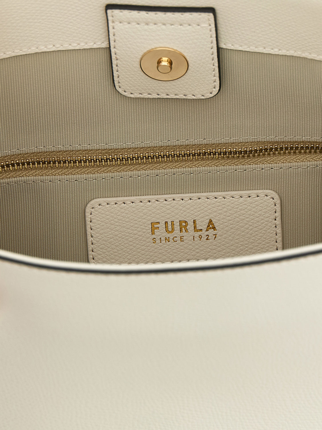 White Calfskin Shoulder Bag