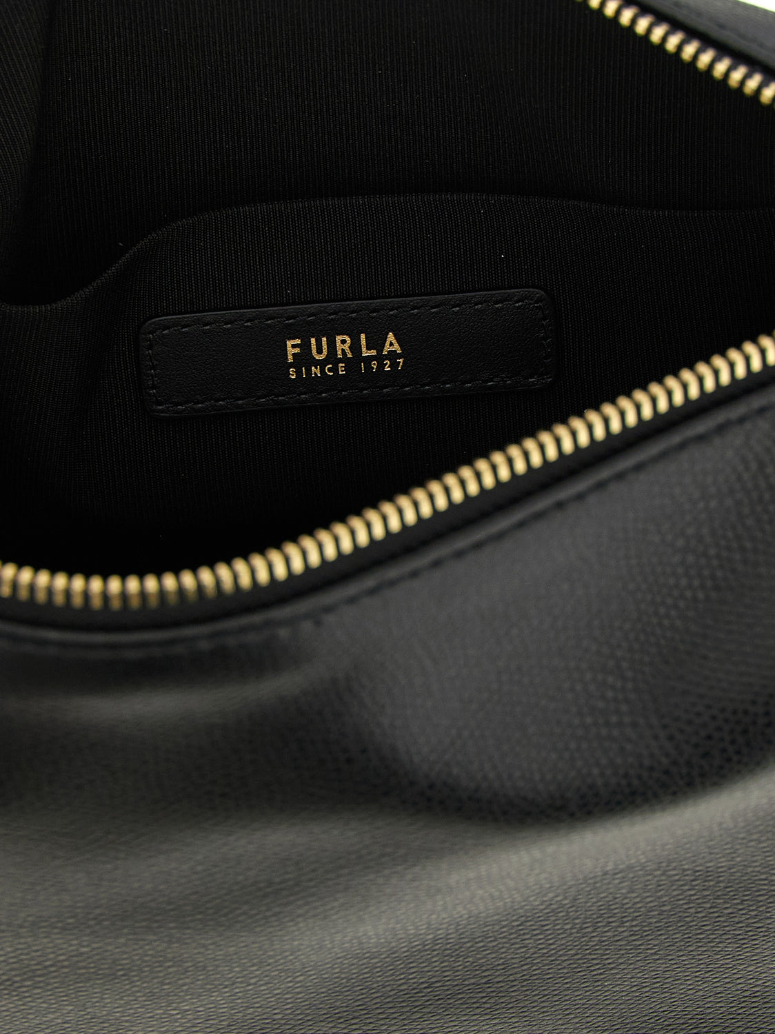 Black Calfskin Shoulder Bag