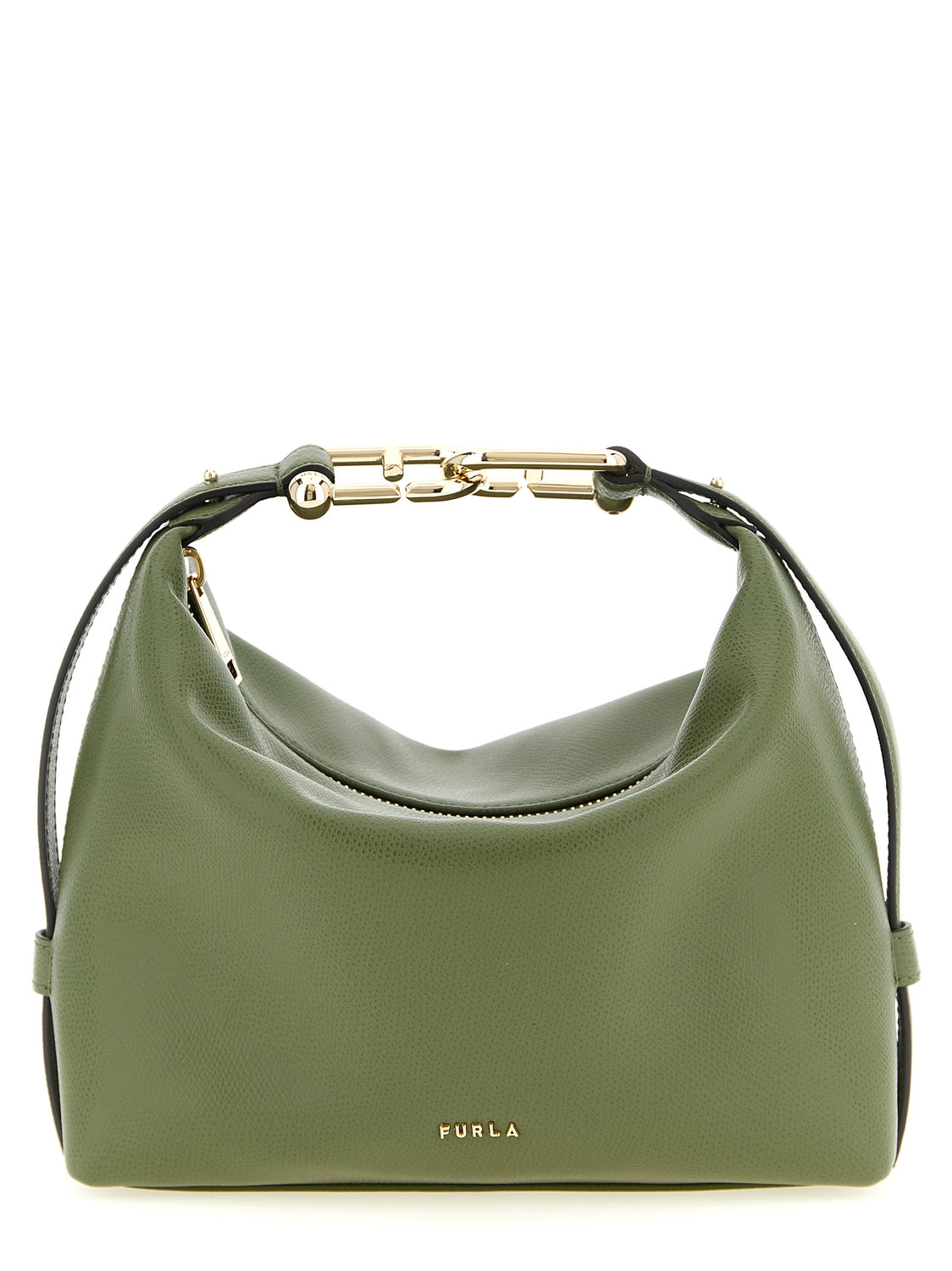 Bicolor Calfskin Shoulder Bag
