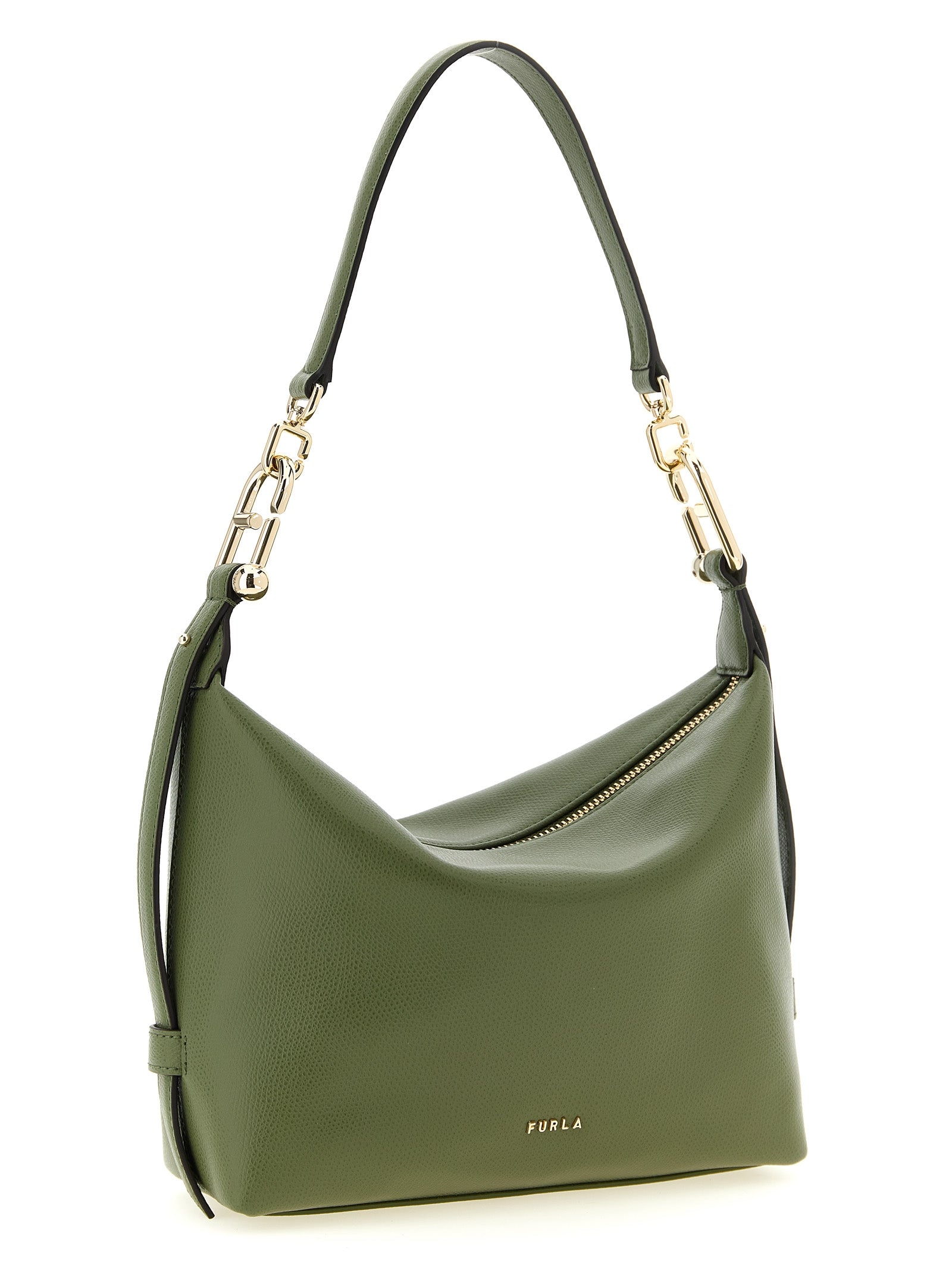 Bicolor Calfskin Shoulder Bag