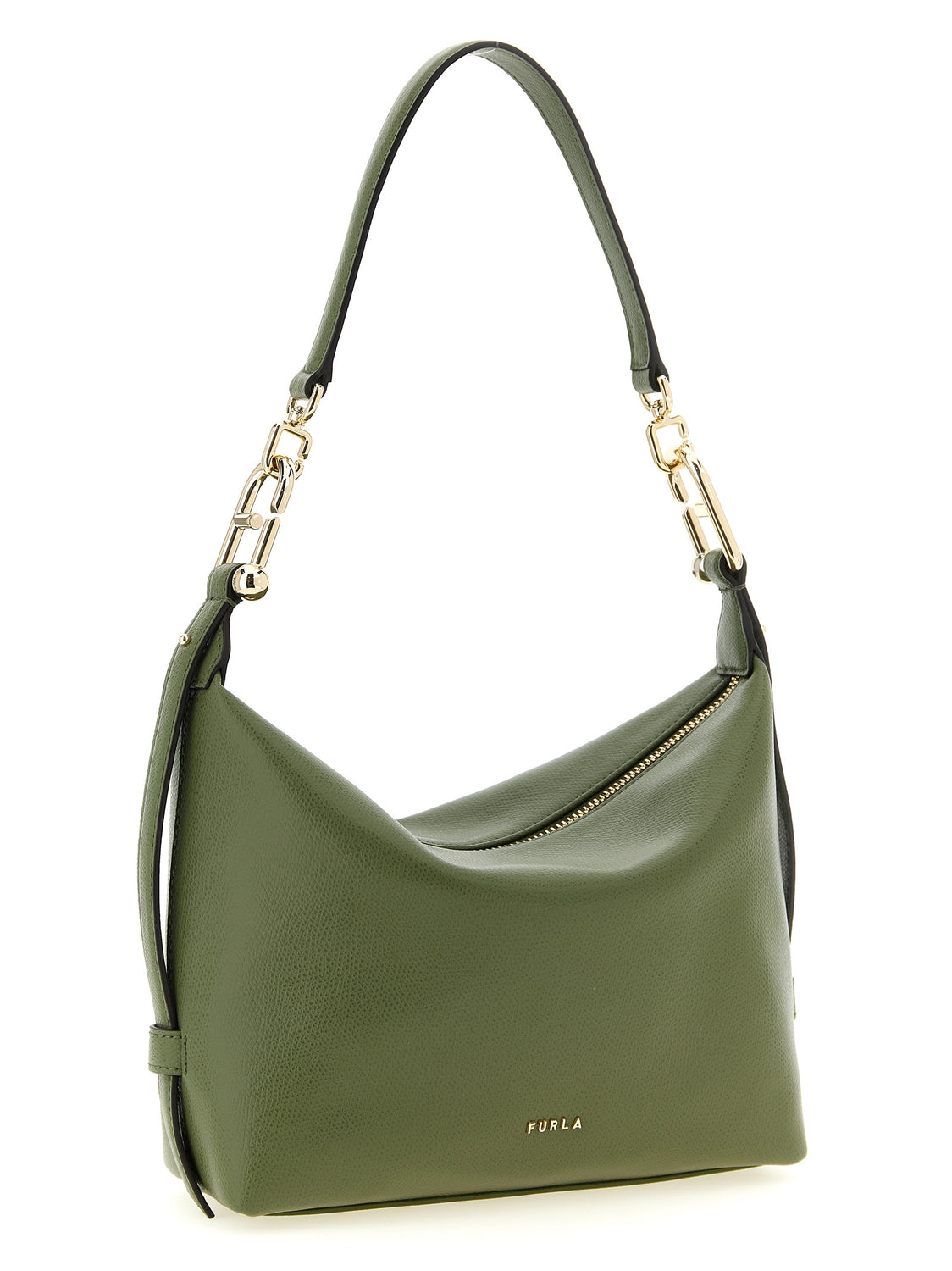 Bicolor Calfskin Shoulder Bag