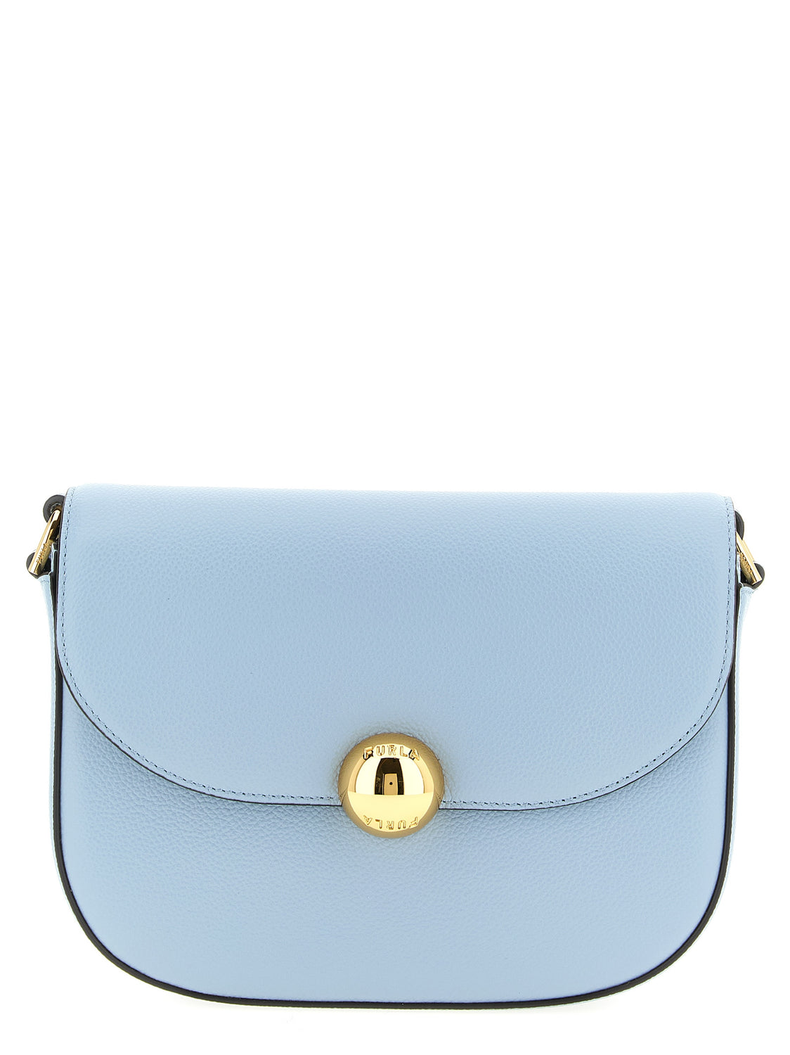 Blue Calfskin Crossbody Bag