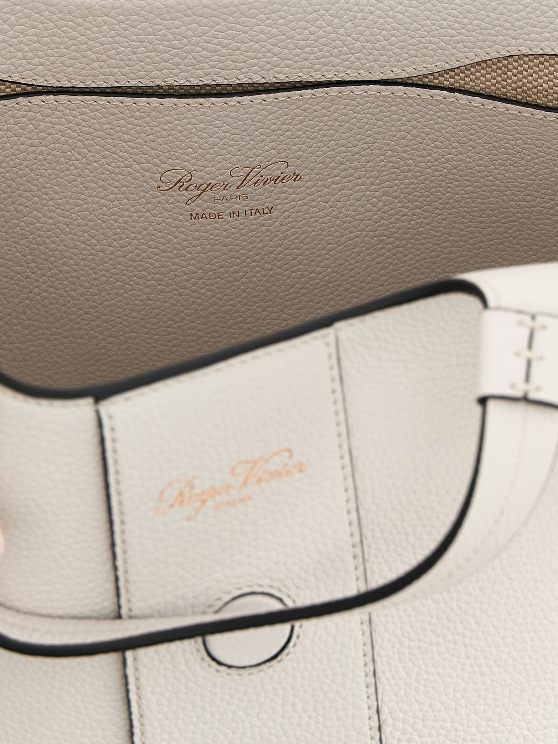 Gray Calfskin Tote Bag