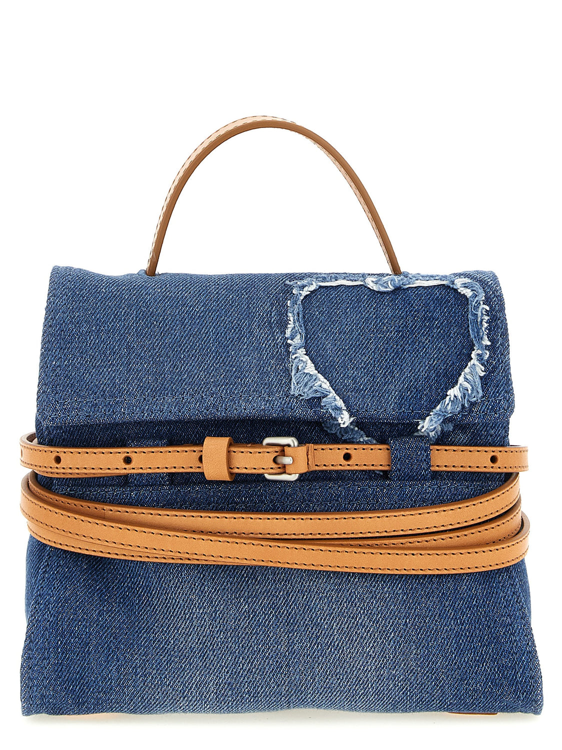 Blue Cotton Handbag