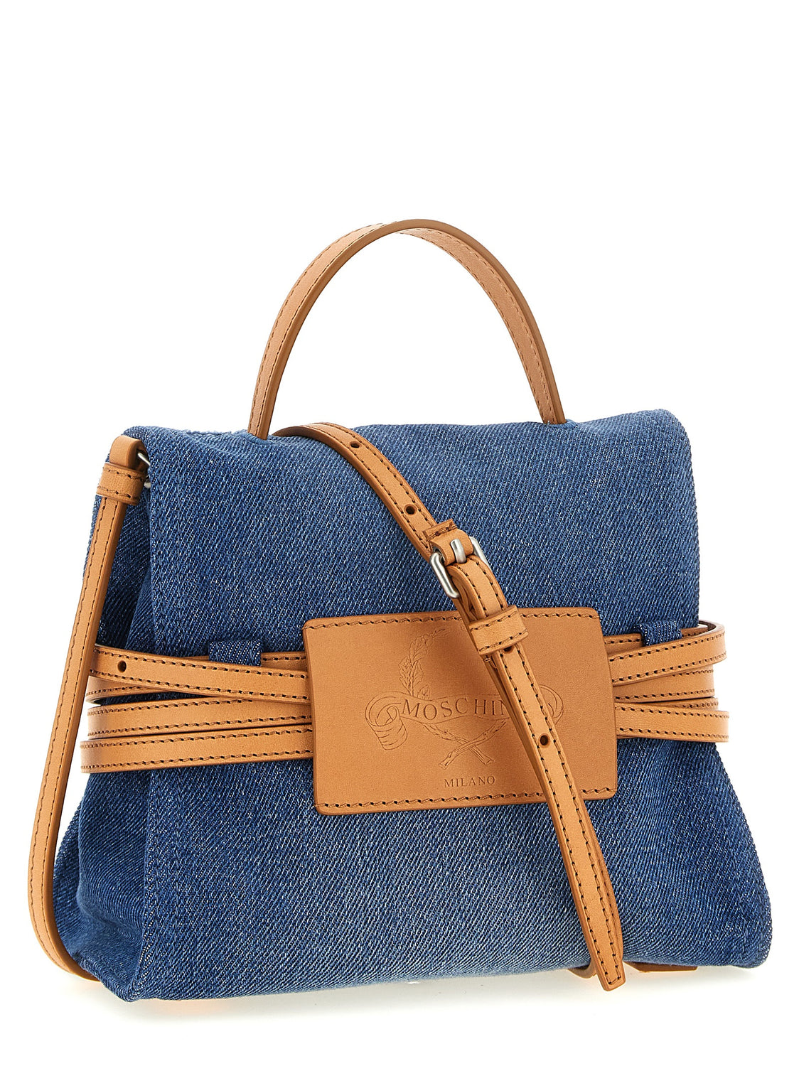 Blue Cotton Handbag