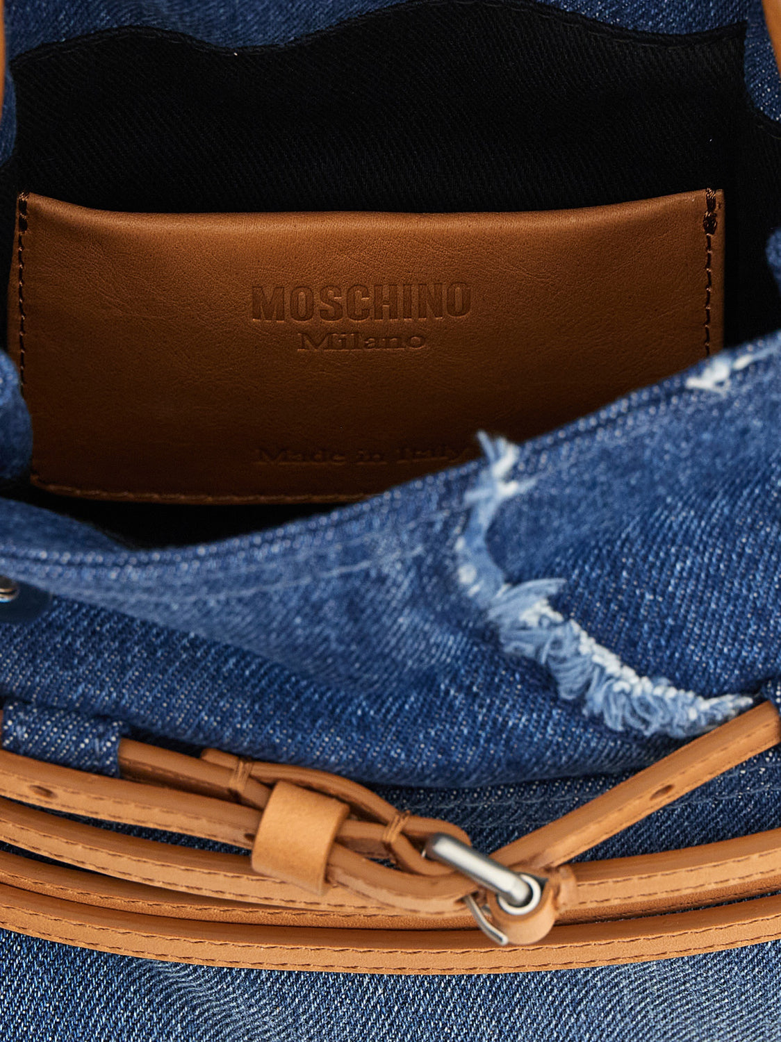 Blue Cotton Handbag