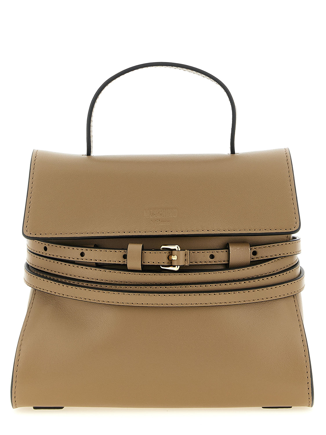 Beige Napa Leather / Calf Bos Taurus Handbag