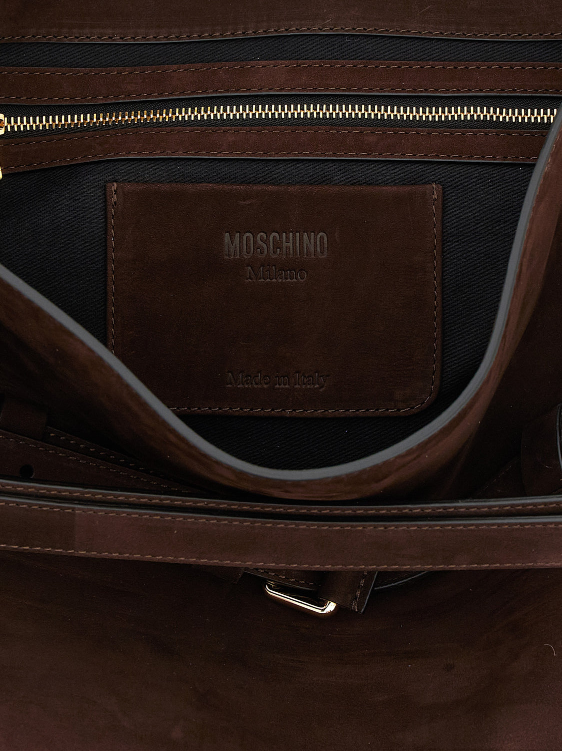 Brown Calfskin Shoulder Bag