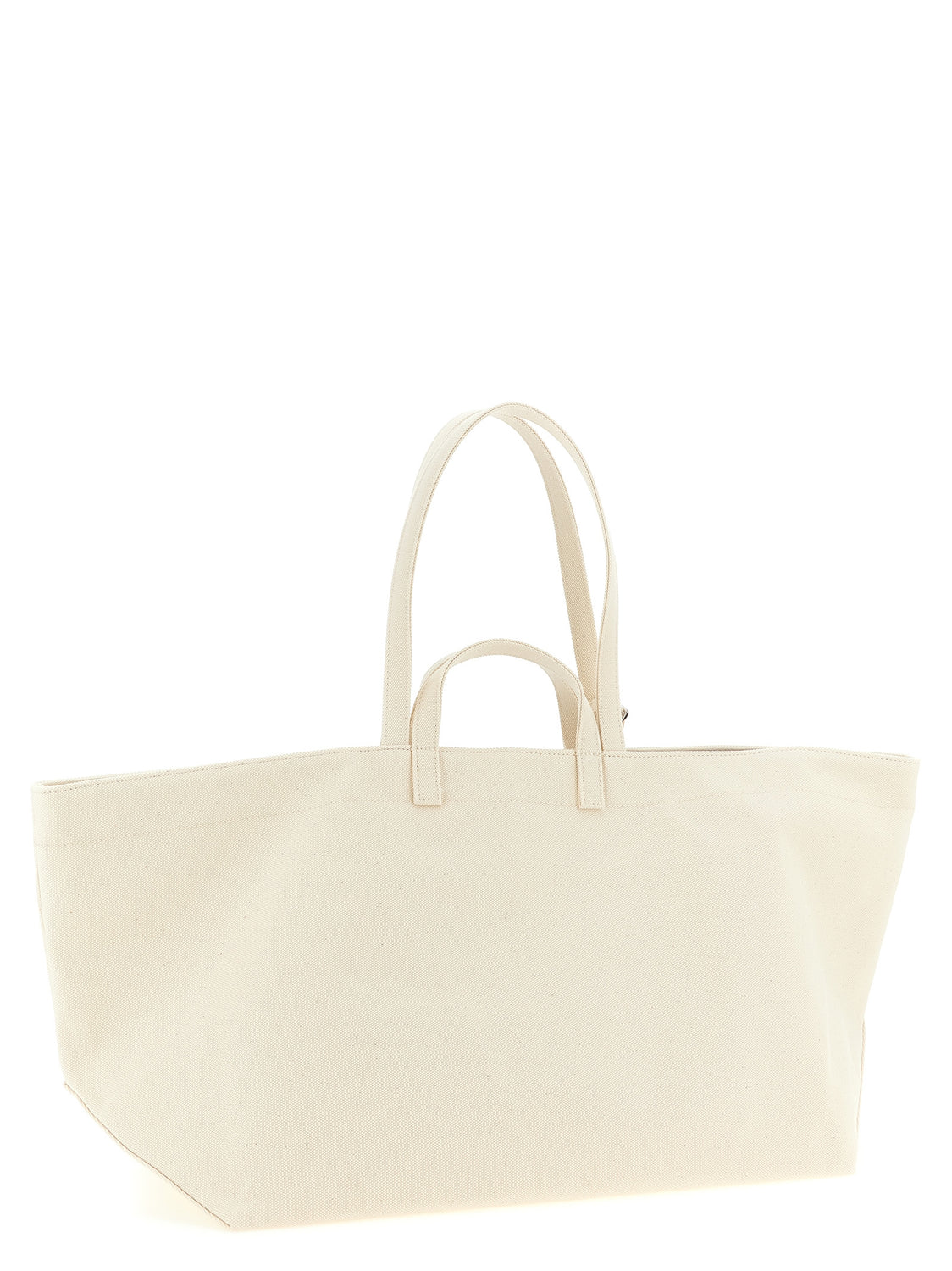 Beige Cotton Tote Bag