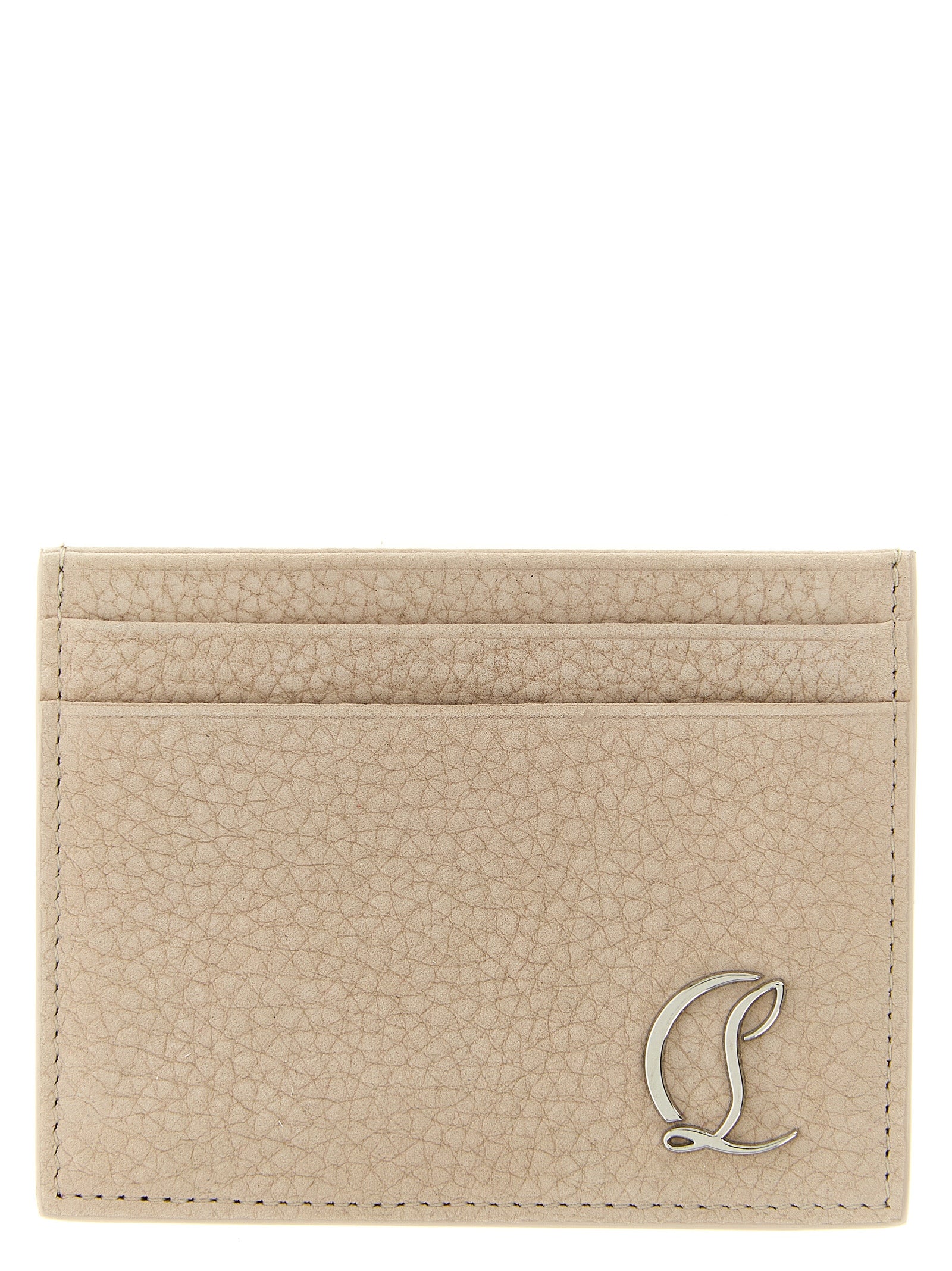 Beige Calfskin Cardholder