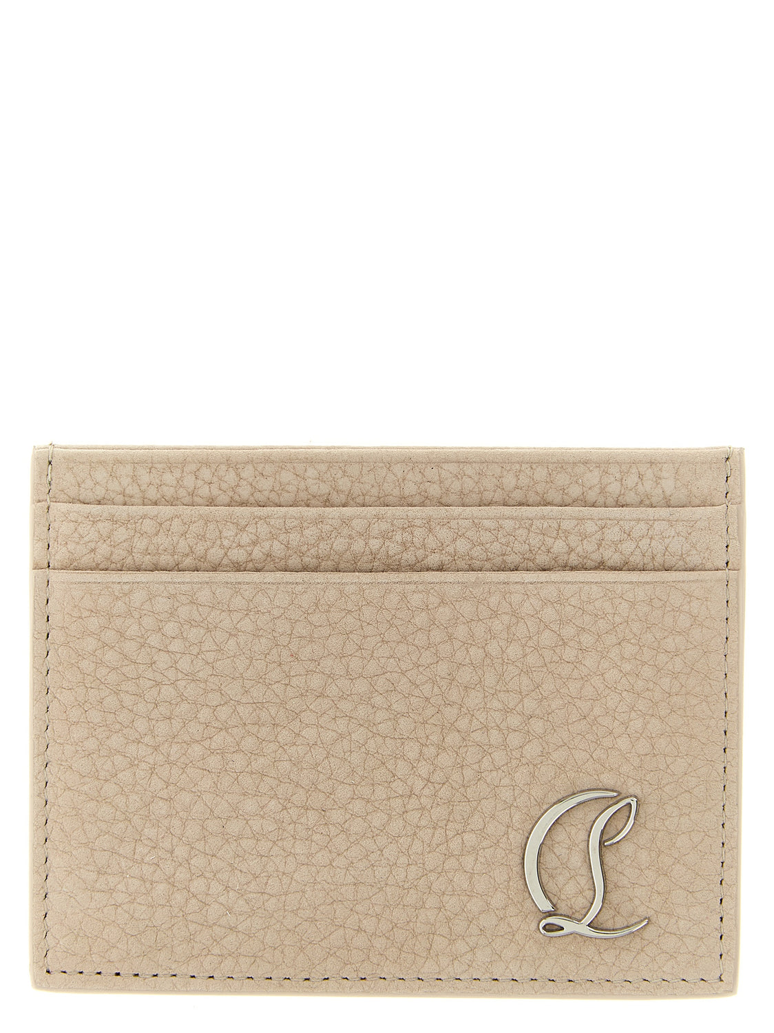 Beige Calfskin Cardholder